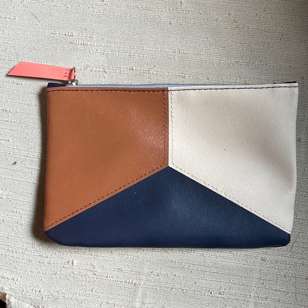 Tri-colored Make-Up Bag